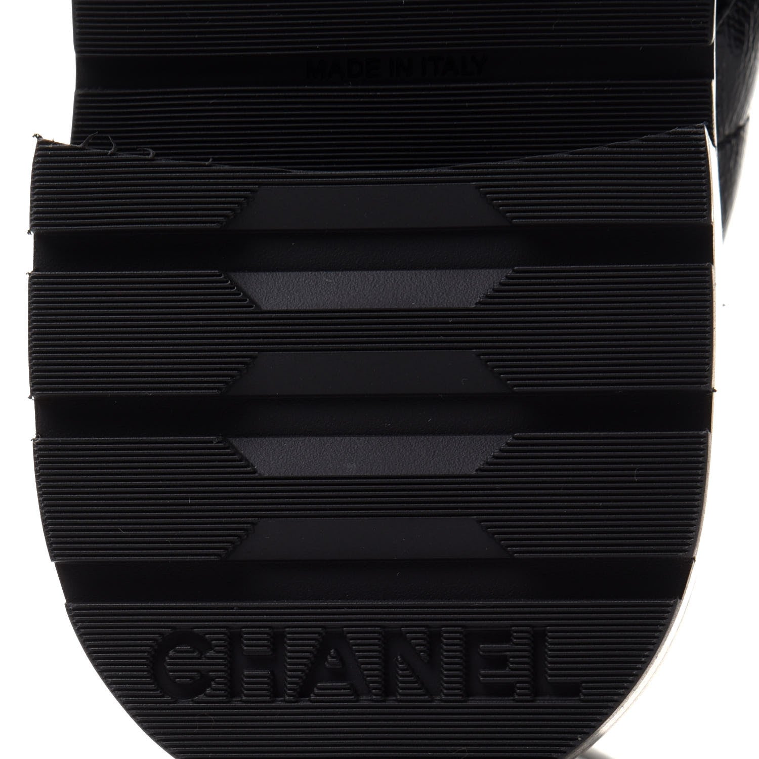 Chanel Shiny Calfskin Quilted Lace Up Combat Boots 37 Black 6 of 10