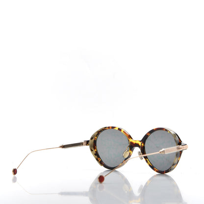 Christian Dior Acetate Leaf Print Umbrage Round Sunglasses Pink Foliage 4 of 7