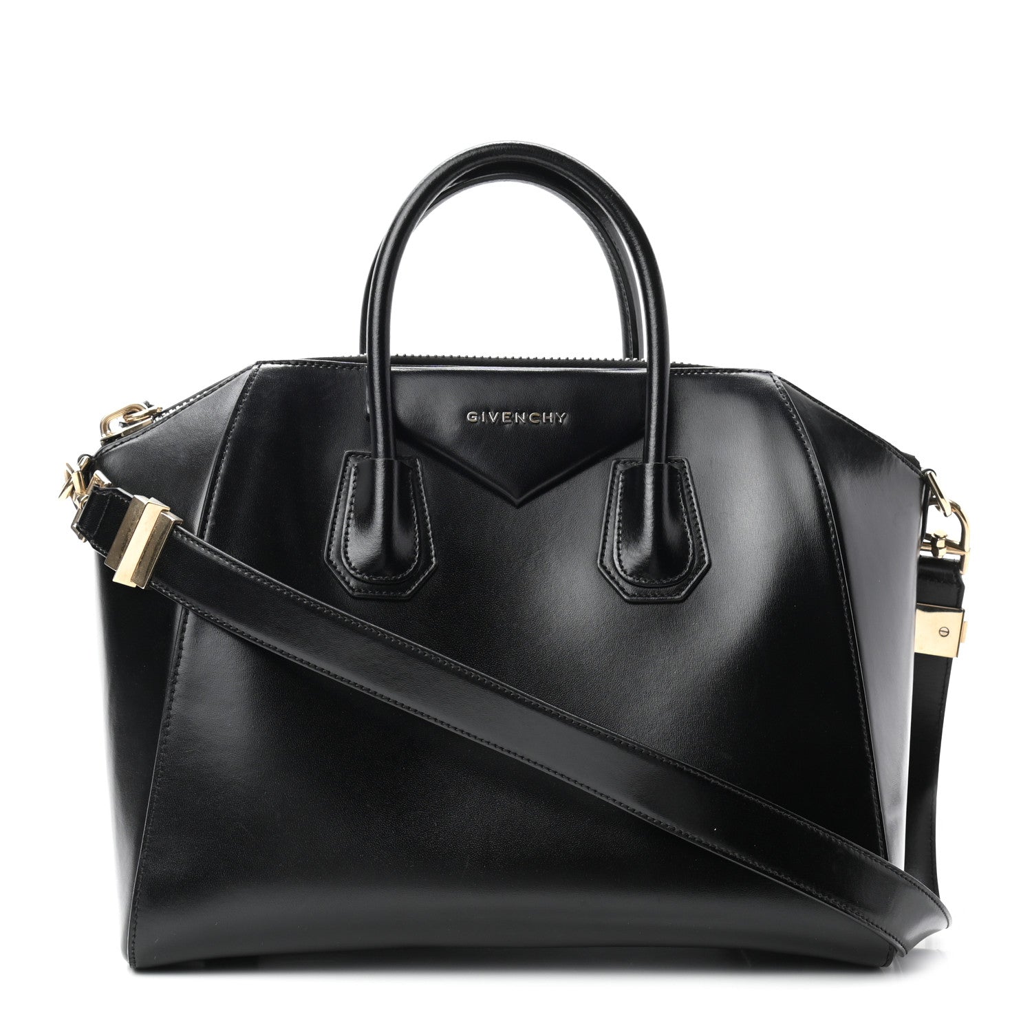 Givenchy Shiny Lord Calfskin Small Antigona Black 1 of 10