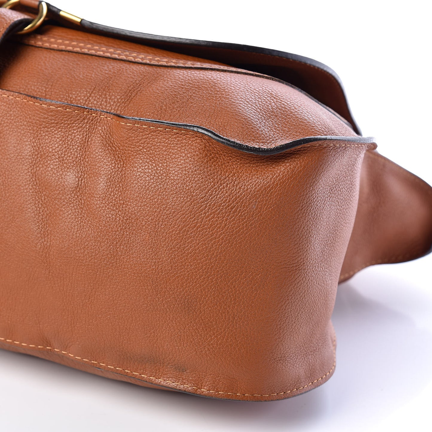Calfskin Large Marcie Satchel Tan