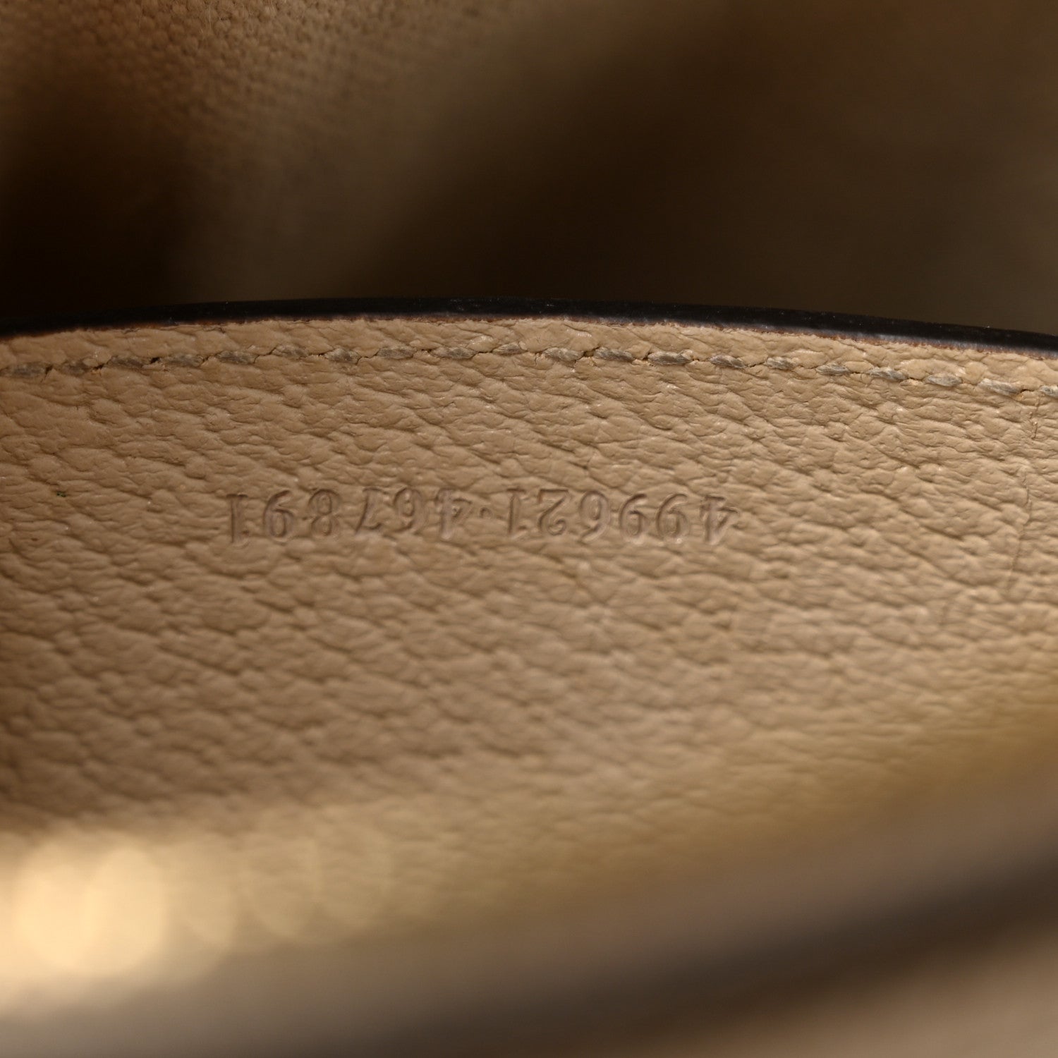 Gucci GG Supreme Monogram Textured Dollar Calfskin Web Small Ophidia Dome Shoulder Beige Mystic White Oatmeal 7 of 16