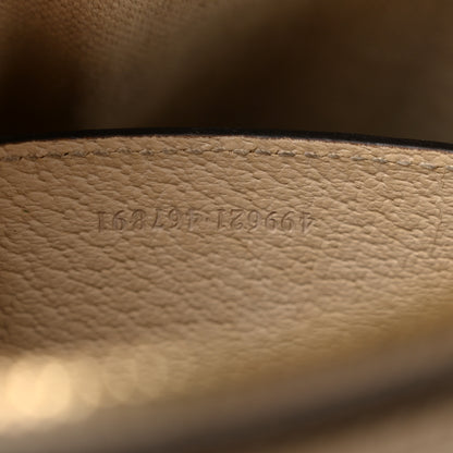 Gucci GG Supreme Monogram Textured Dollar Calfskin Web Small Ophidia Dome Shoulder Beige Mystic White Oatmeal 7 of 16