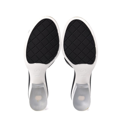 Chanel PVC Lambskin Logo Mules 41.5 Black 7 of 11