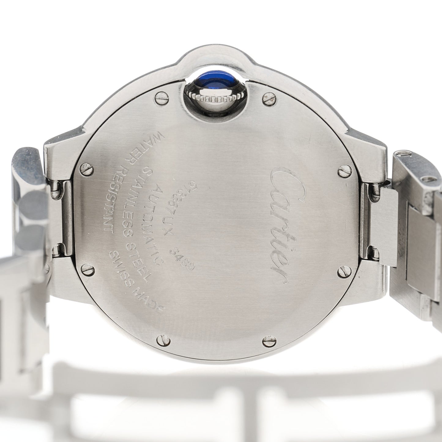 Stainless Steel Diamond 33mm Ballon Bleu De Cartier Automatic Watch