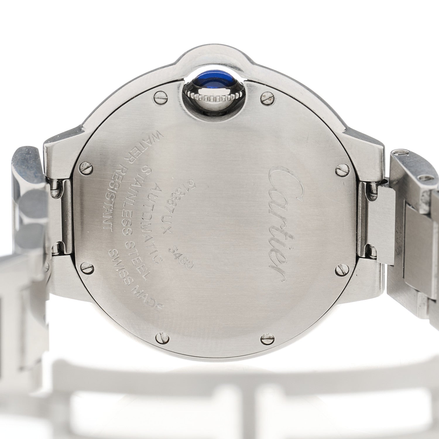 Cartier Stainless Steel Diamond 33mm Ballon Bleu De Cartier Automatic Watch 4 of 5