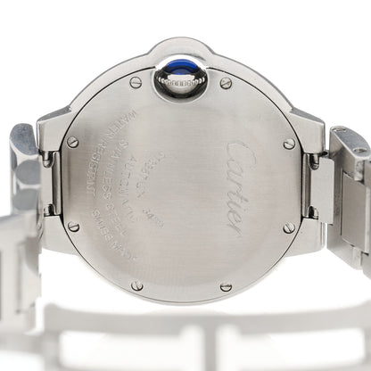 Cartier Stainless Steel Diamond 33mm Ballon Bleu De Cartier Automatic Watch 4 of 5