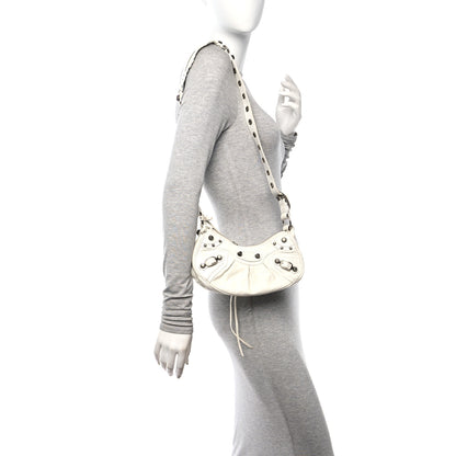 Balenciaga Agneau Arena Le Cagole Shoulder Bag XS Optic White 2 of 15