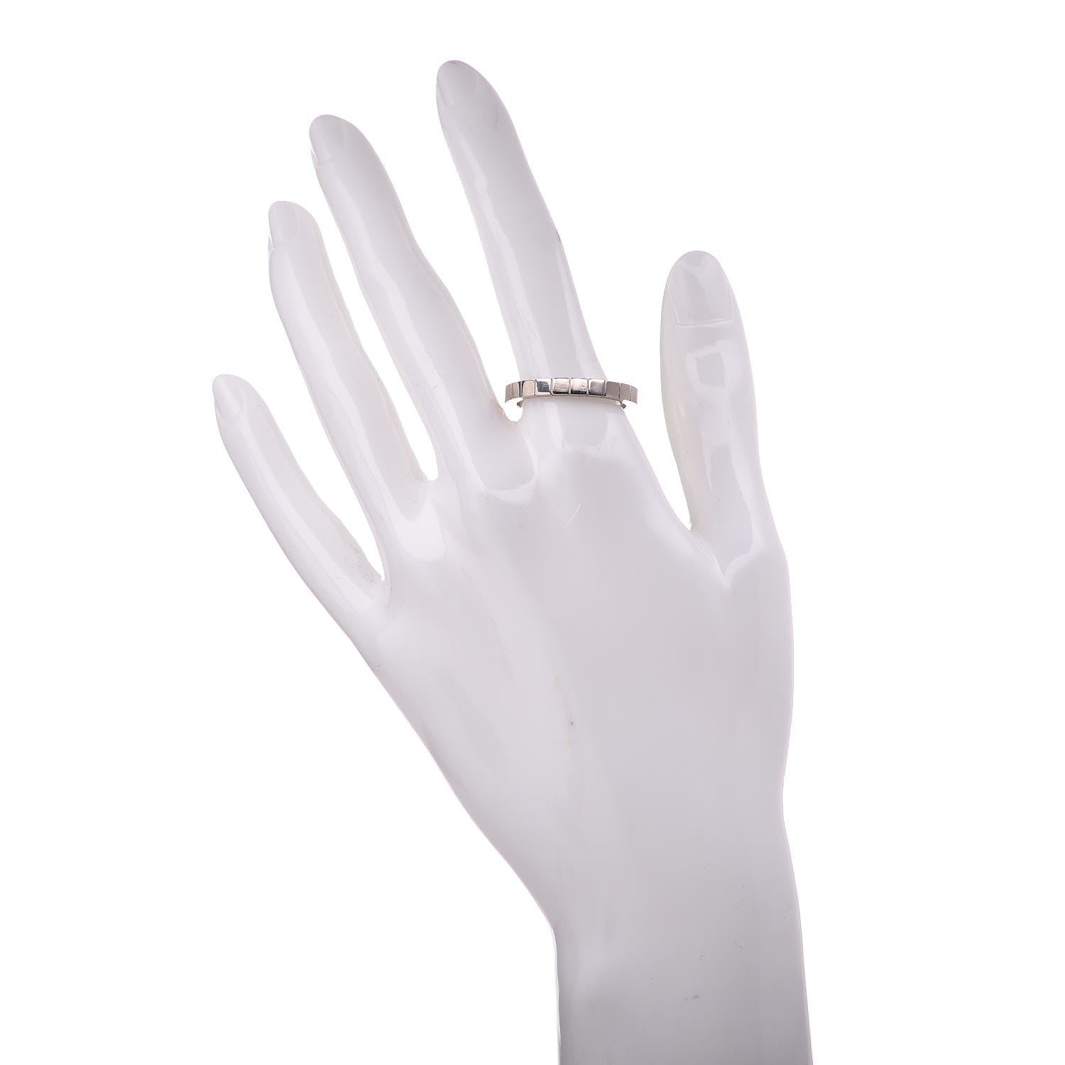 Cartier 18K White Gold Lanieres Ring 61 9.5 2 of 4
