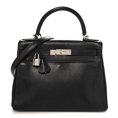 Hermes Evergrain Kelly Retourne 28 Black 1 of 11