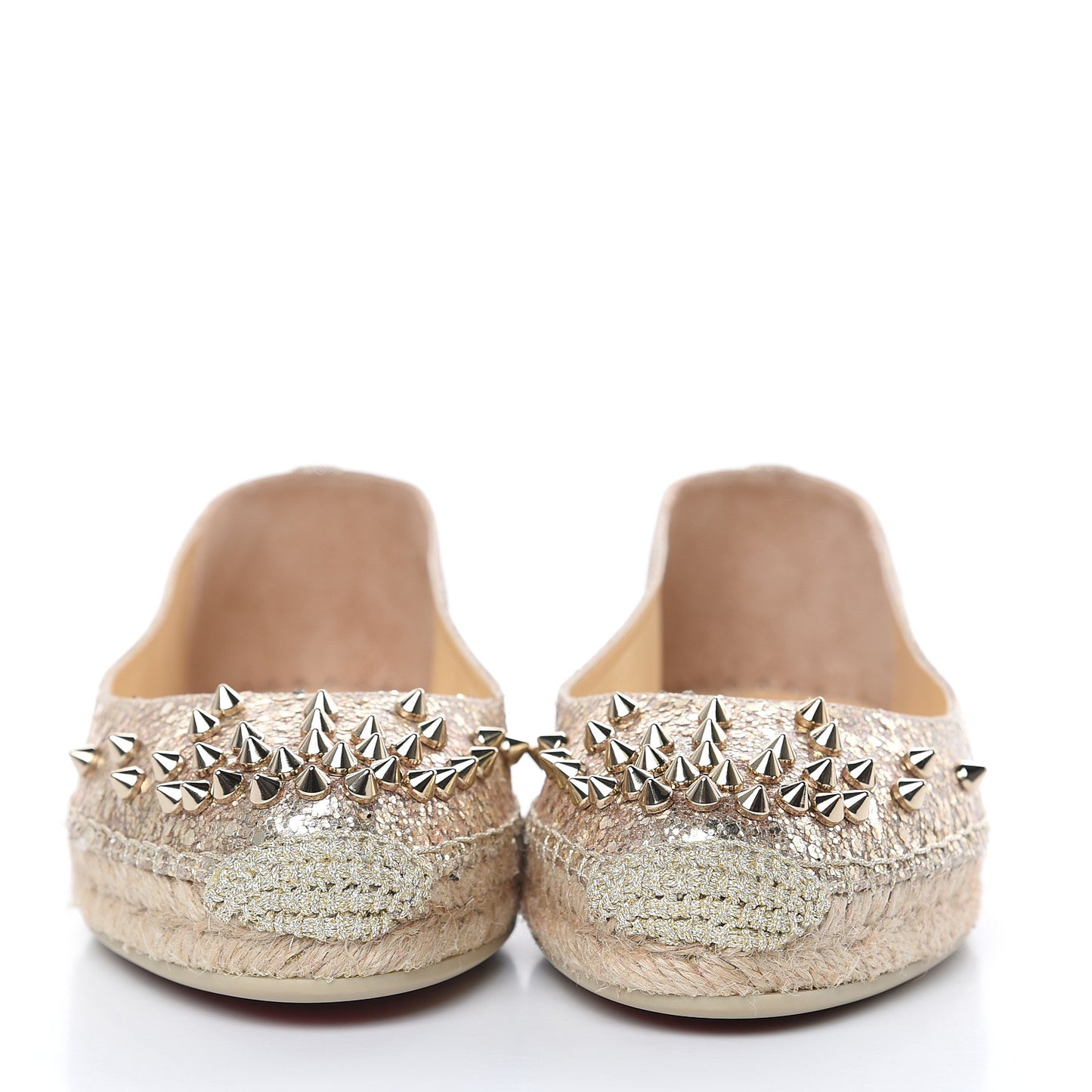 Glitter Aliochette Espadrilles 38 Light Gold