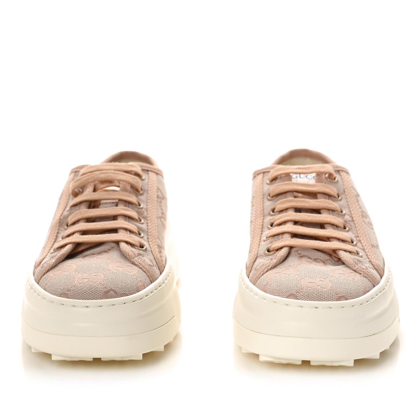 GG Monogram Womens 1977 Tennis Platform 52mm Sneakers 37 37 Skin Rose