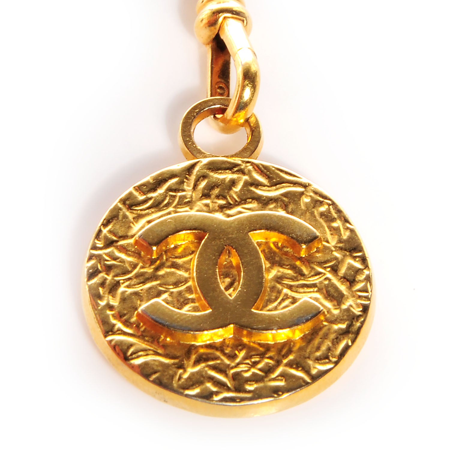 Chanel Leather Gold Chain CC Medallion Belt Black 3 of 5