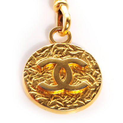 Chanel Leather Gold Chain CC Medallion Belt Black 3 of 5