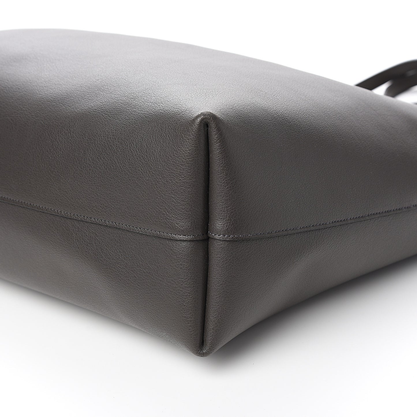 Calfskin Large Shopping Tote Dark Grey