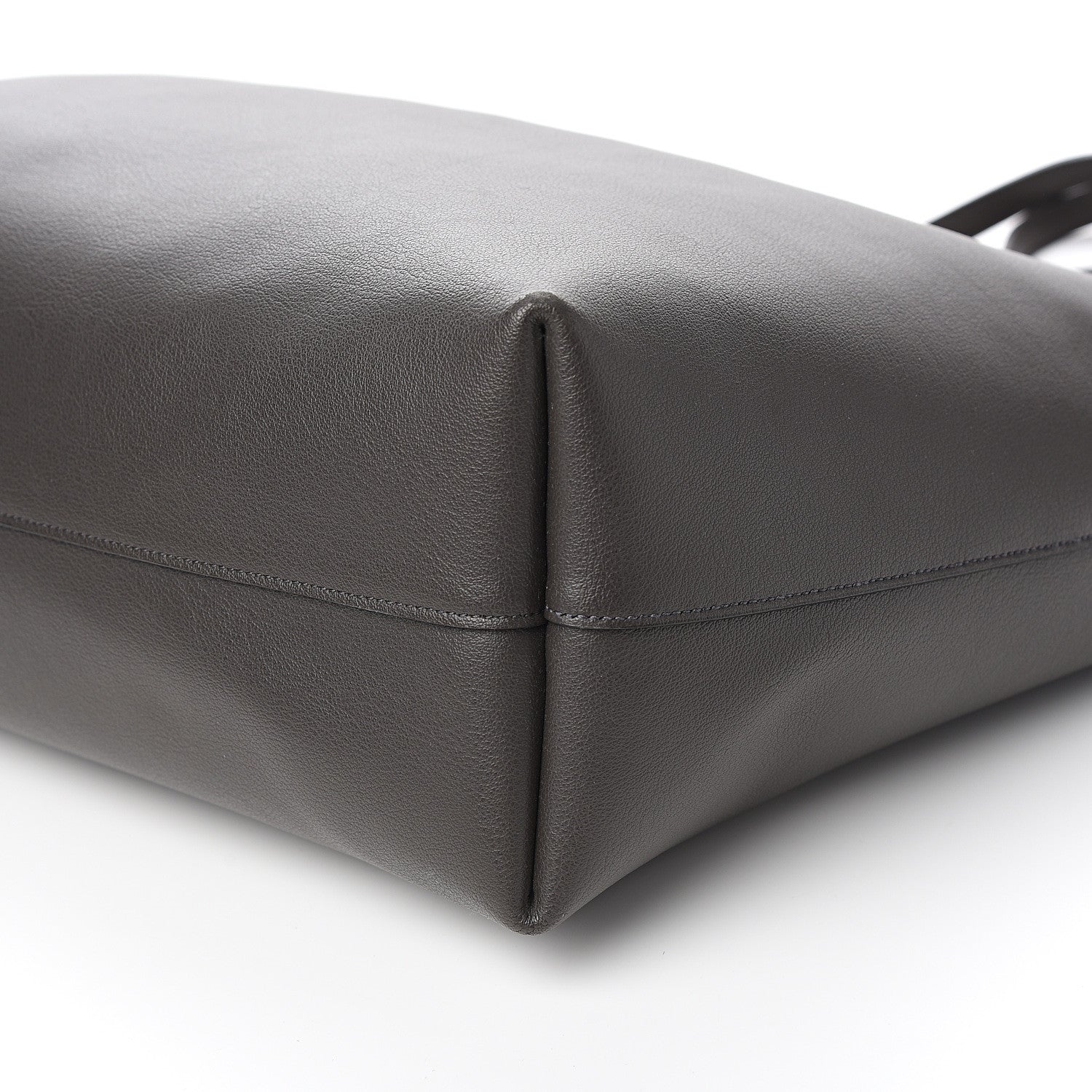 Saint Laurent Calfskin Large Shopping Tote Dark Grey 9 of 10