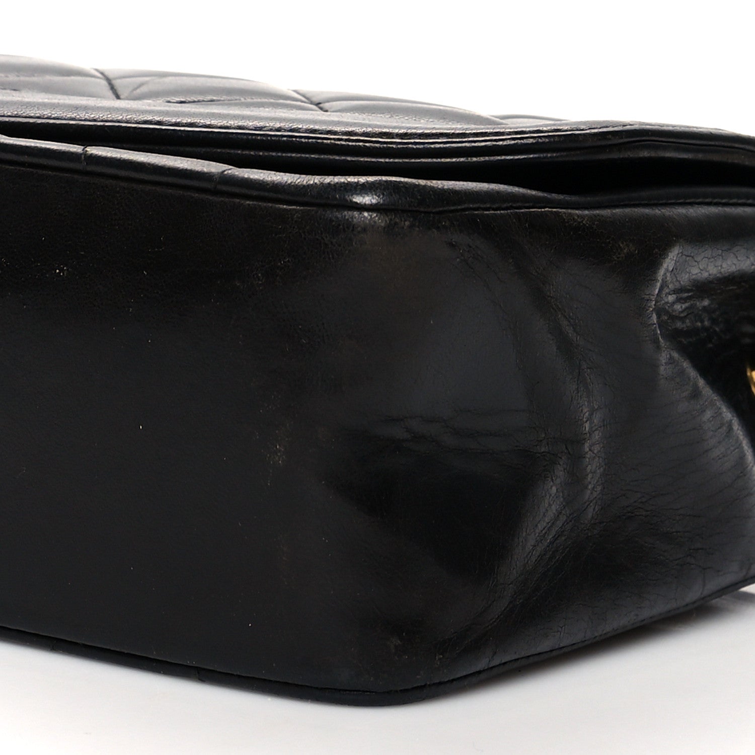 Chanel Lambskin Quilted Medium Single Flap Black 9 of 9