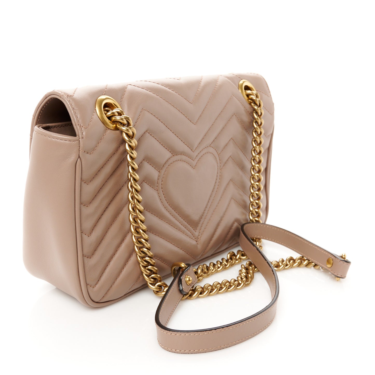 Calfskin Matelasse Medium GG Marmont Shoulder Bag Porcelain Rose