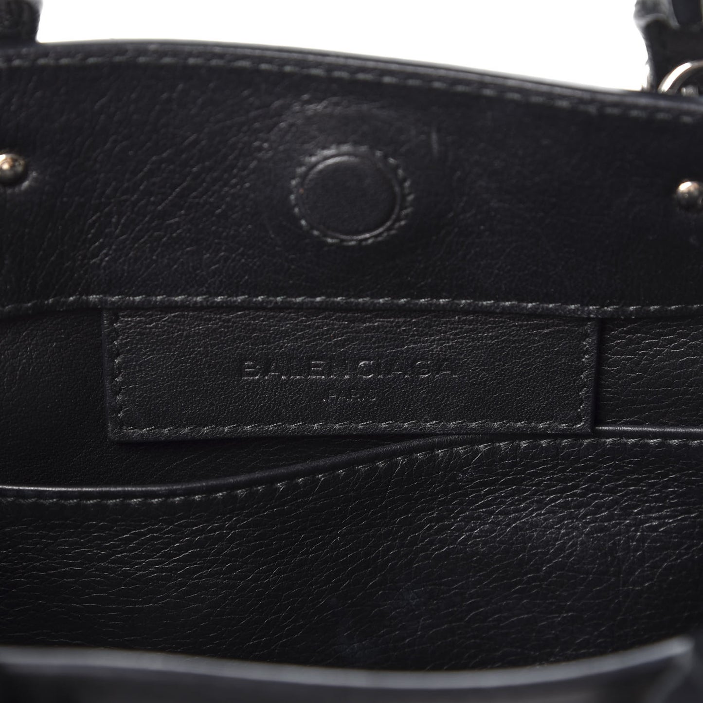 Calfskin Papier Mini A4 Zip Around Tote Black