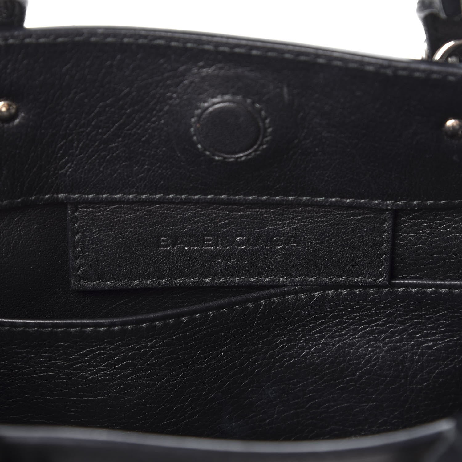 Balenciaga Calfskin Papier Mini A4 Zip Around Tote Black 7 of 9