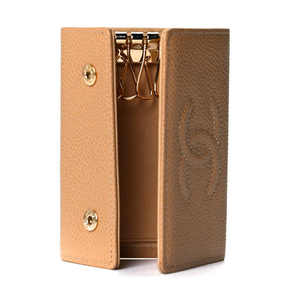 Chanel Caviar Timeless CC 6 Key Holder Case Beige 5 of 10