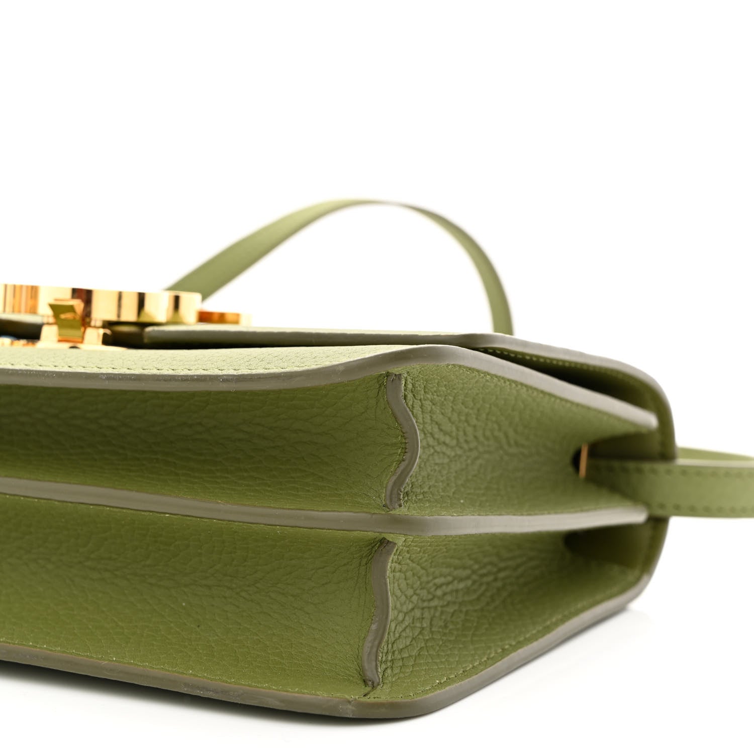 Burberry Grained Calfskin Small TB Bag Spruce Green 10 of 11