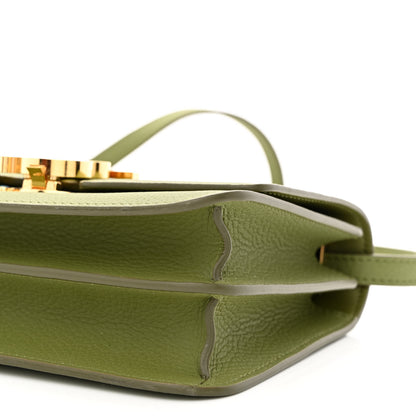 Burberry Grained Calfskin Small TB Bag Spruce Green 10 of 11
