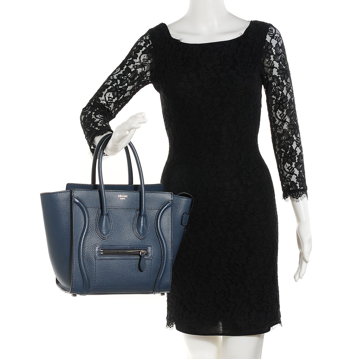 Drummed Calfskin Micro Luggage Orage