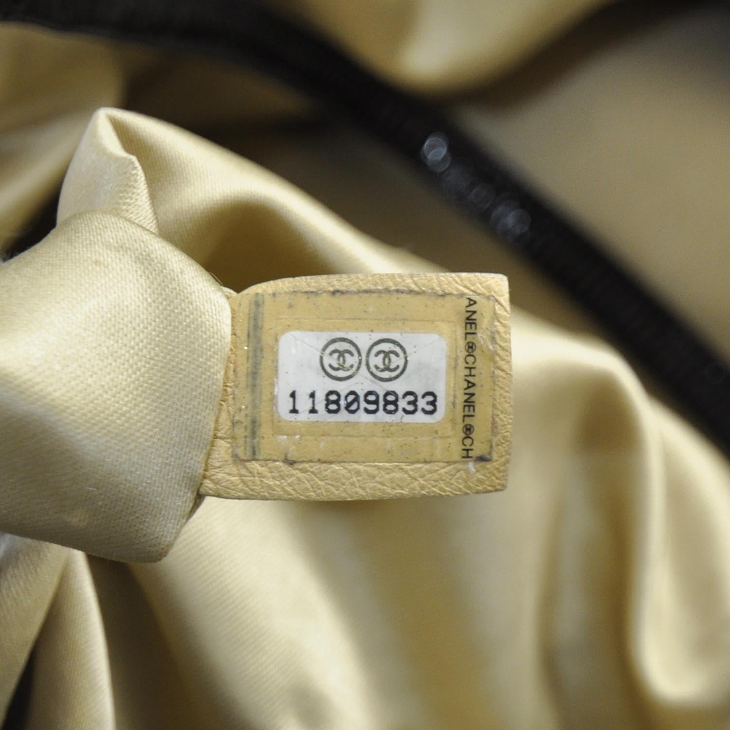 Chanel Vinyl Rock and Chain XL Flap Black 8 of 10