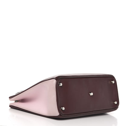 Christian Dior Smooth Calfskin Medium Diorissimo Burgundy Pink Black 5 of 13