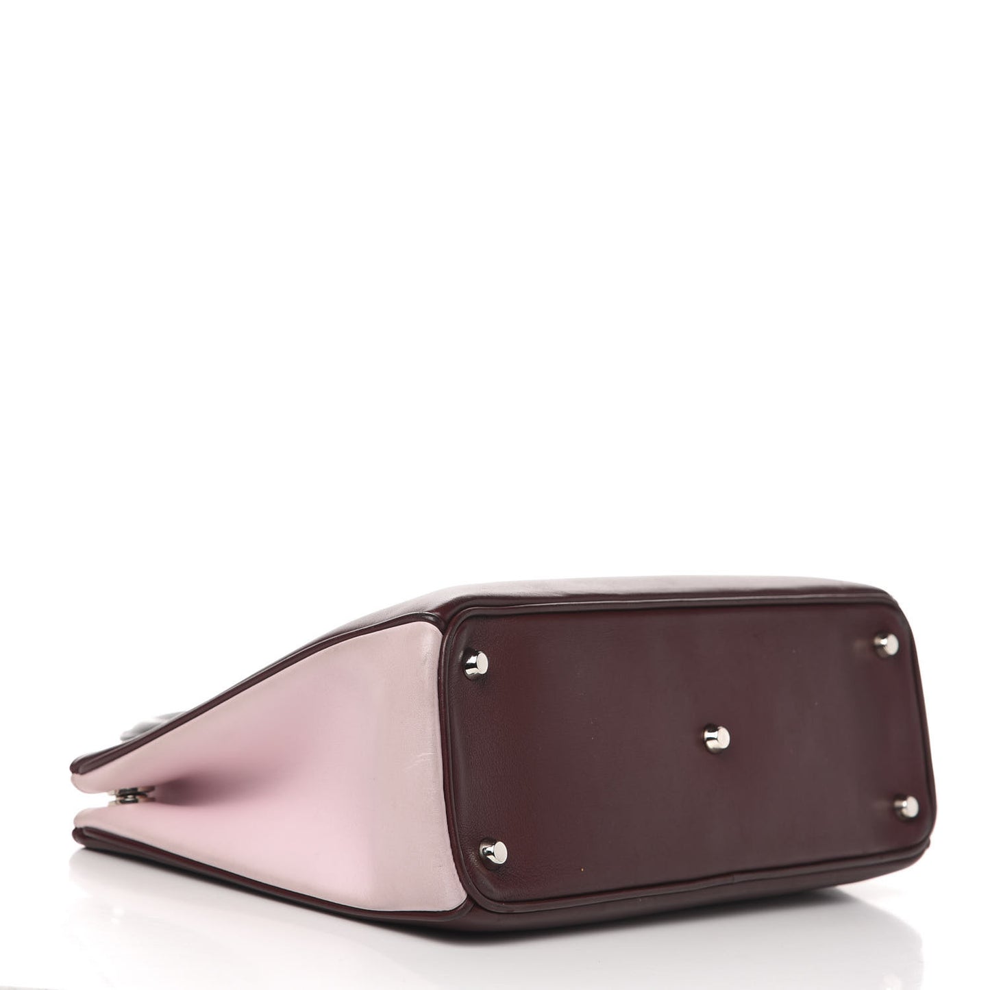 Smooth Calfskin Medium Diorissimo Burgundy Pink Black