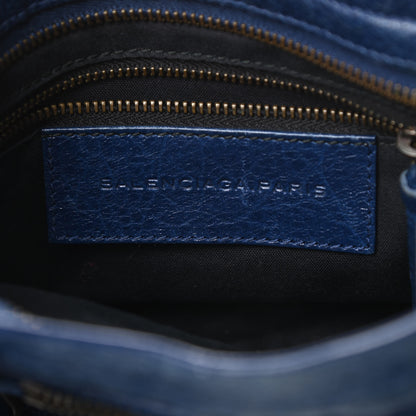 Balenciaga Agneau Classic Hardware Mini City Bleu Mineral 6 of 15