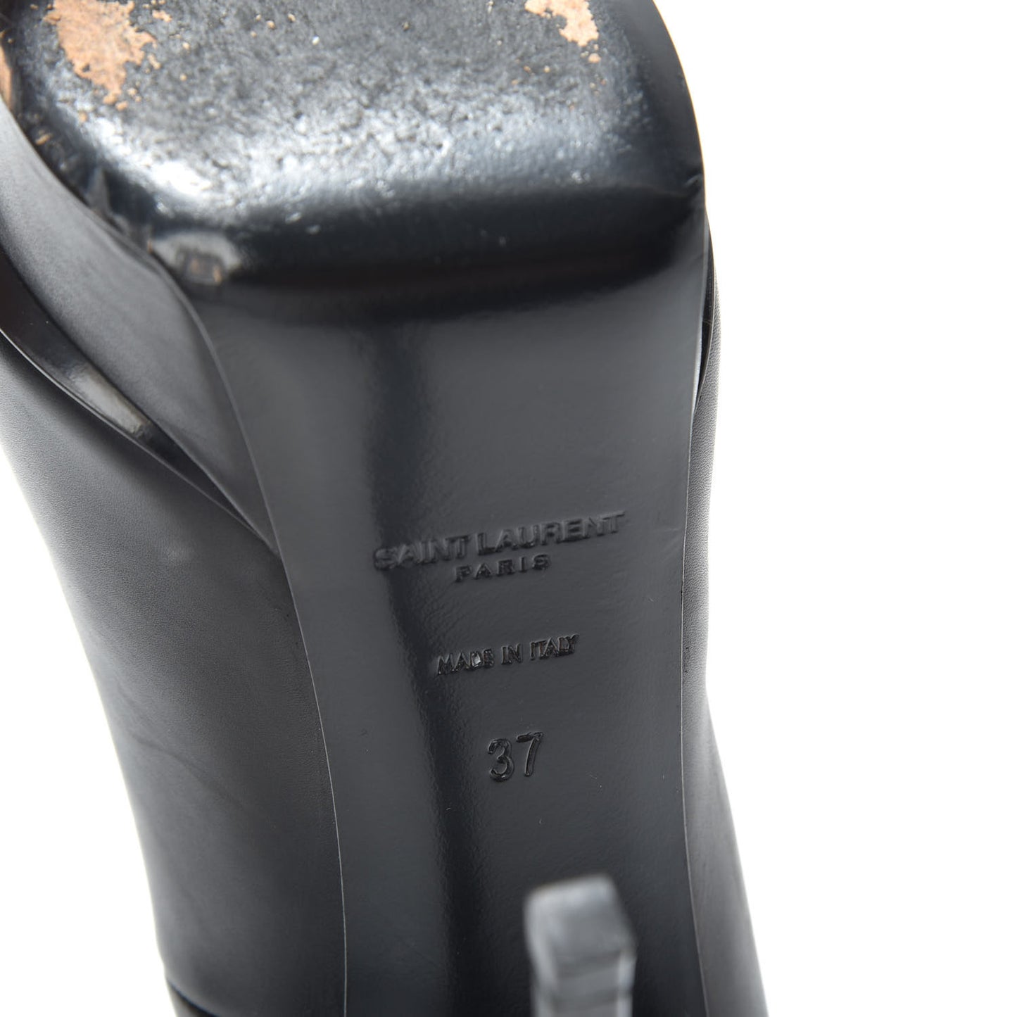 Pebbled Patent Calfskin Janis 105 Pumps Black