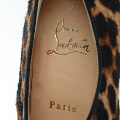 Christian Louboutin Calf Hair Leopard Print Zazou Oxfords 39 7 of 7