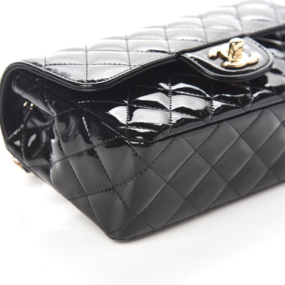Chanel Patent Calfskin Quilted Mini Rectangular Flap Black 7 of 9