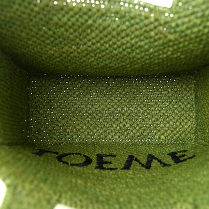 Loewe X PAULA'S IBIZA Raffia Font Tote Green 5 of 9