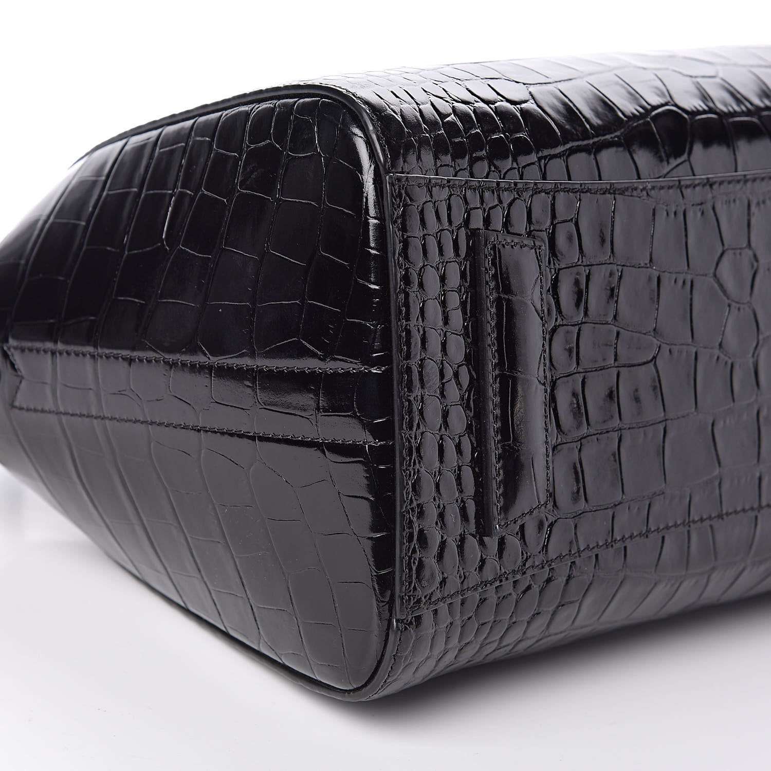 Givenchy Calfskin Crocodile Embossed Small Antigona Black 8 of 13