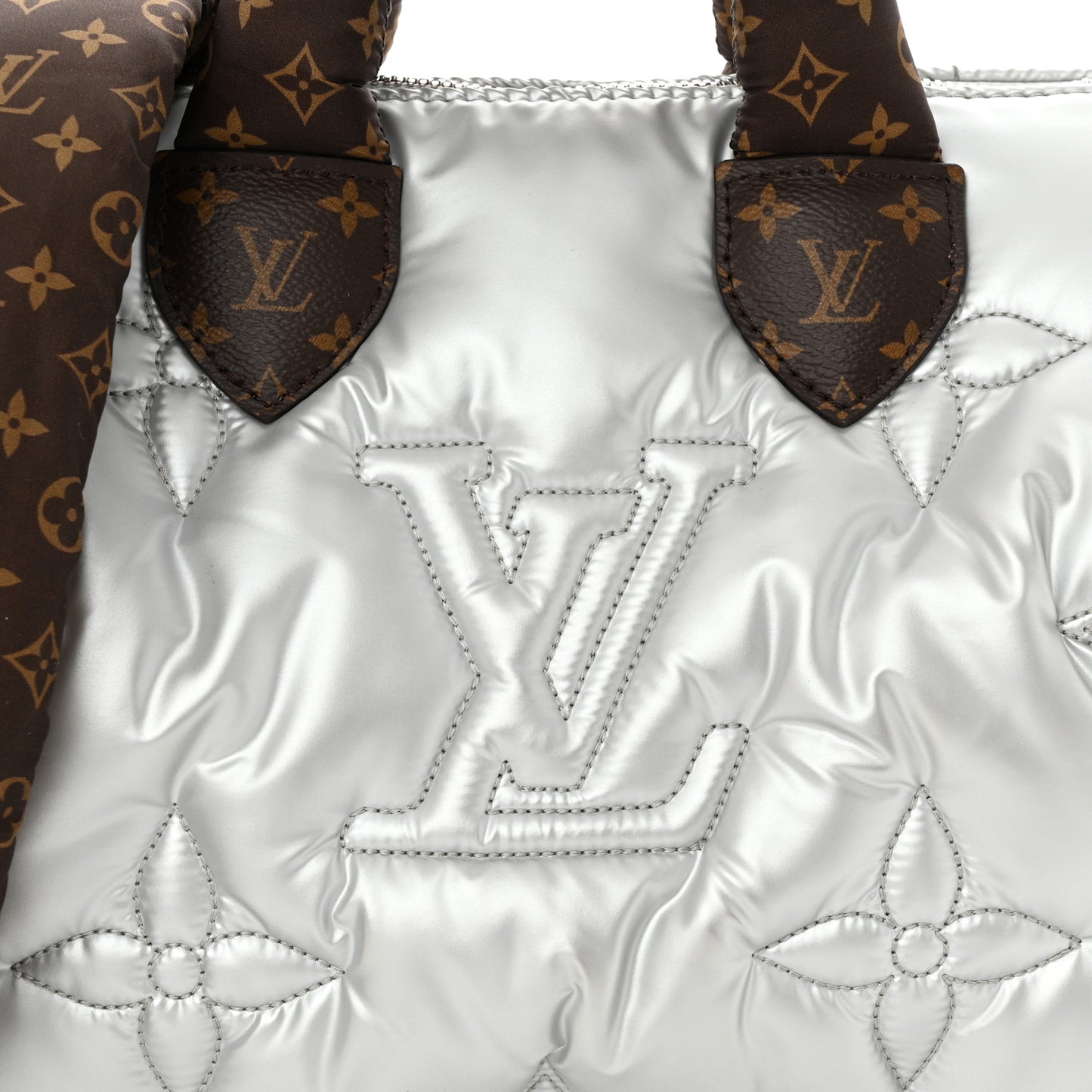 Econyl Mini Monogram Pillow Speedy Bandouliere 25 Silver