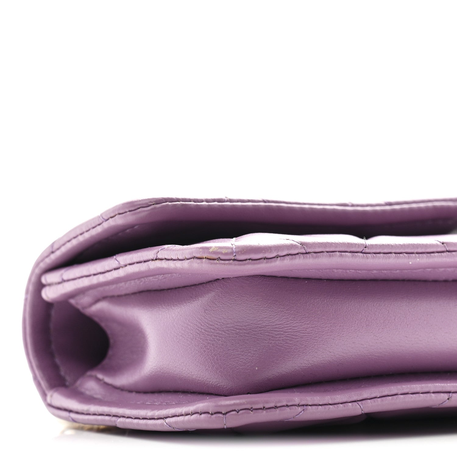 Chanel Shiny Lambskin Quilted Extra Mini Flap Purple 9 of 12