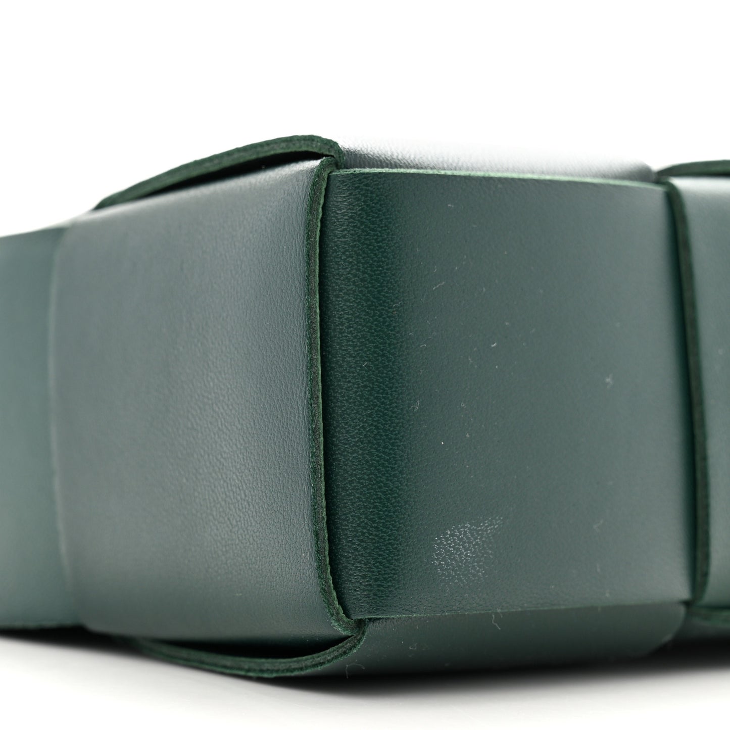 Nappa Maxi Intreccio Mini Arco East West Tote Emerald Green