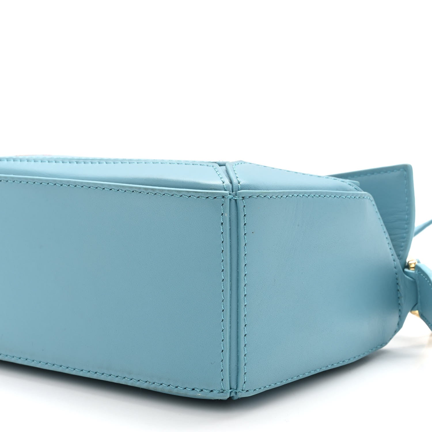 Loewe X HOWL'S MOVING CASTLE Satin Calfskin Heen Mini Puzzle Bag Light Blue 9 of 10