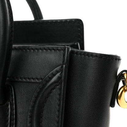 Celine Smooth Calfskin Nano Luggage Black 11 of 14