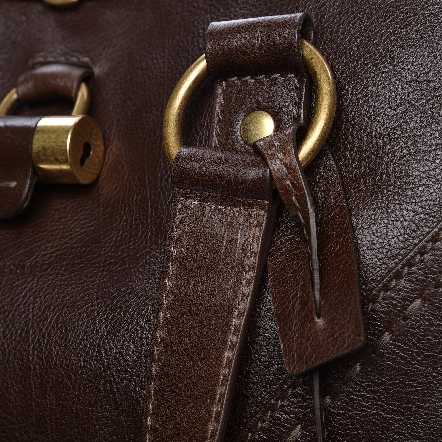 Saint Laurent Calfskin Oversized Muse Dark Brown 15 of 17