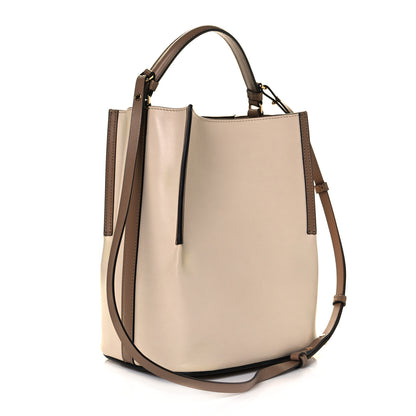 Burberry Calfskin Small Peggy Bucket Bag Cream 2 of 7