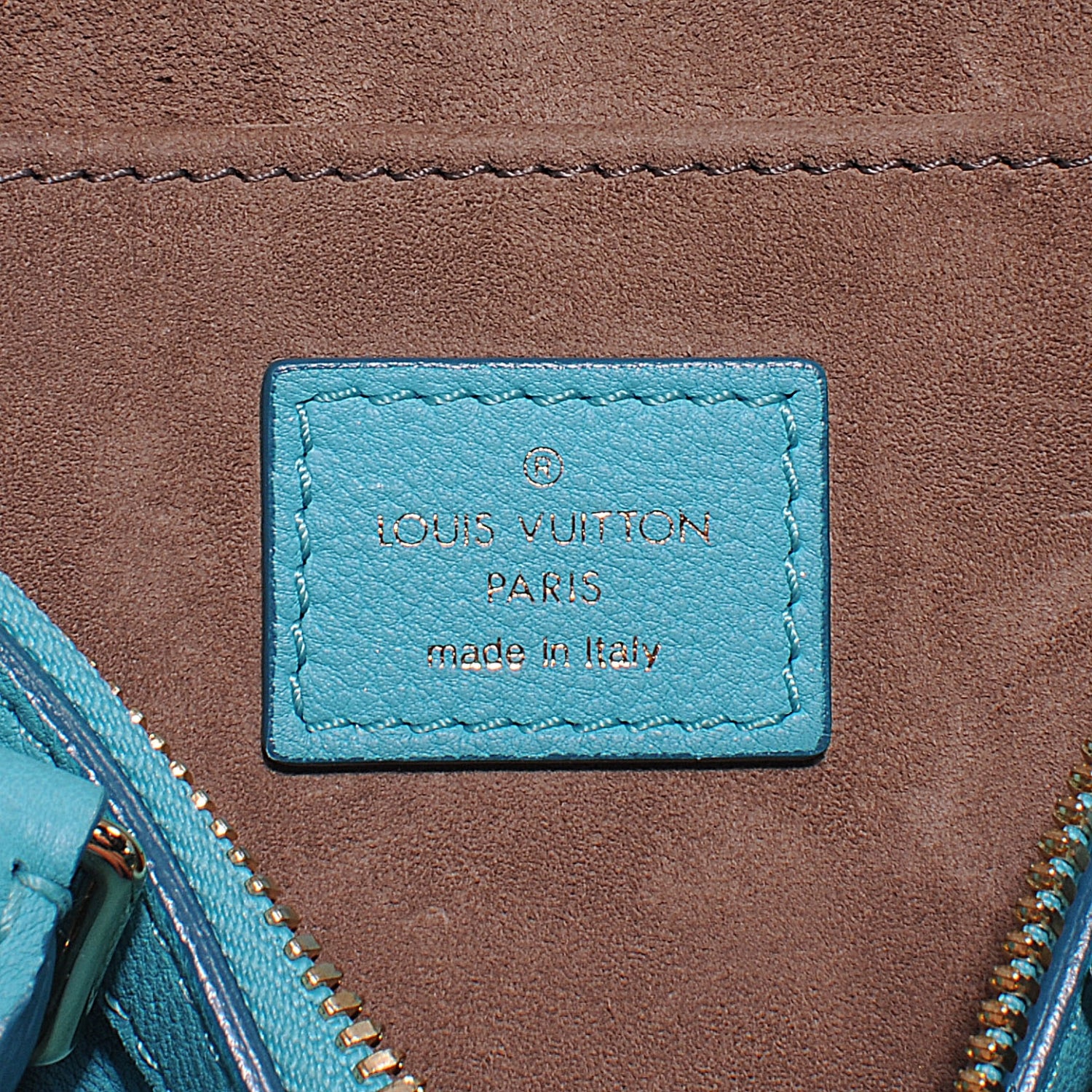 Louis Vuitton Calfskin SC Bag PM Turquoise 4 of 9