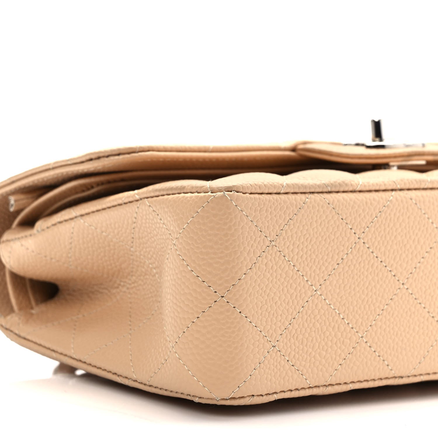 Chanel Caviar Quilted Small Double Flap Beige 8 of 9