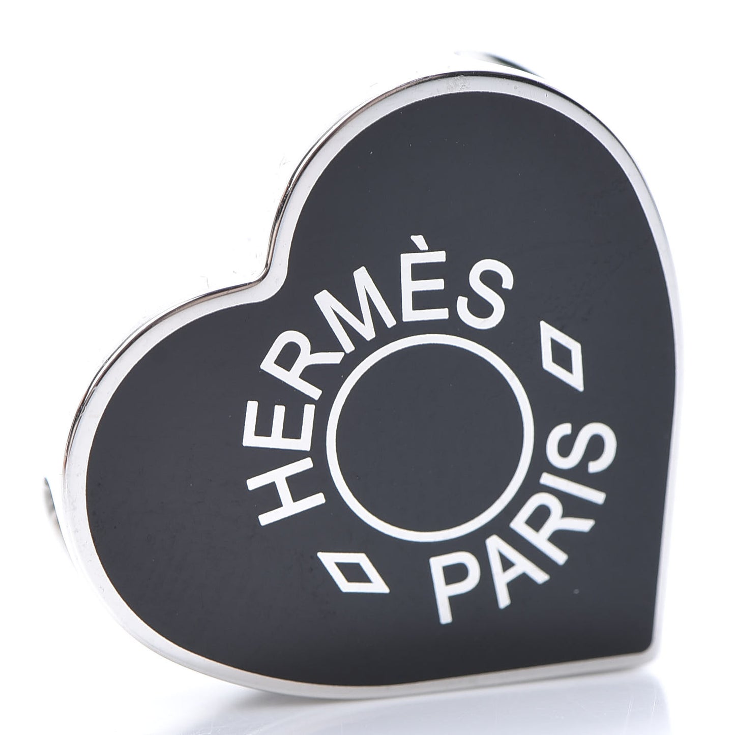 Palladium Coeur Scarf Ring Black