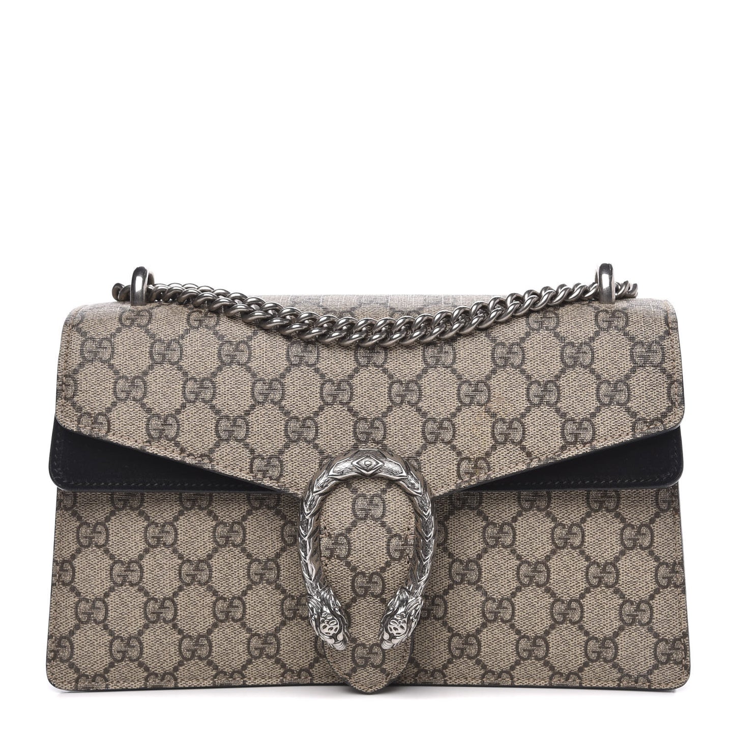 GG Supreme Monogram Small Dionysus Shoulder Bag Black