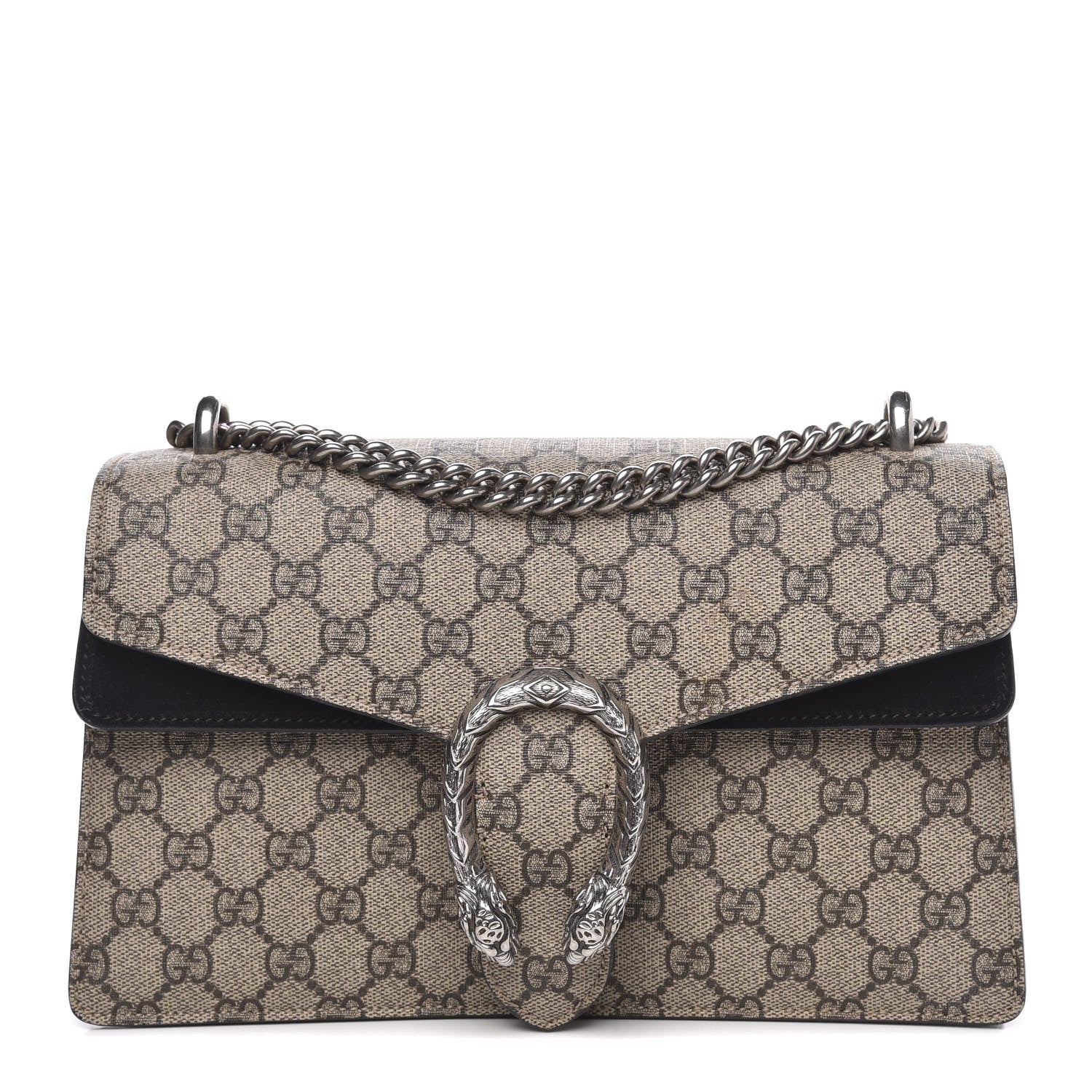 Gucci GG Supreme Monogram Small Dionysus Shoulder Bag Black 1 of 13