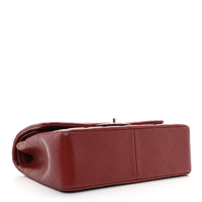 Chanel Caviar Quilted Jumbo Double Flap Dark Red 4 of 11