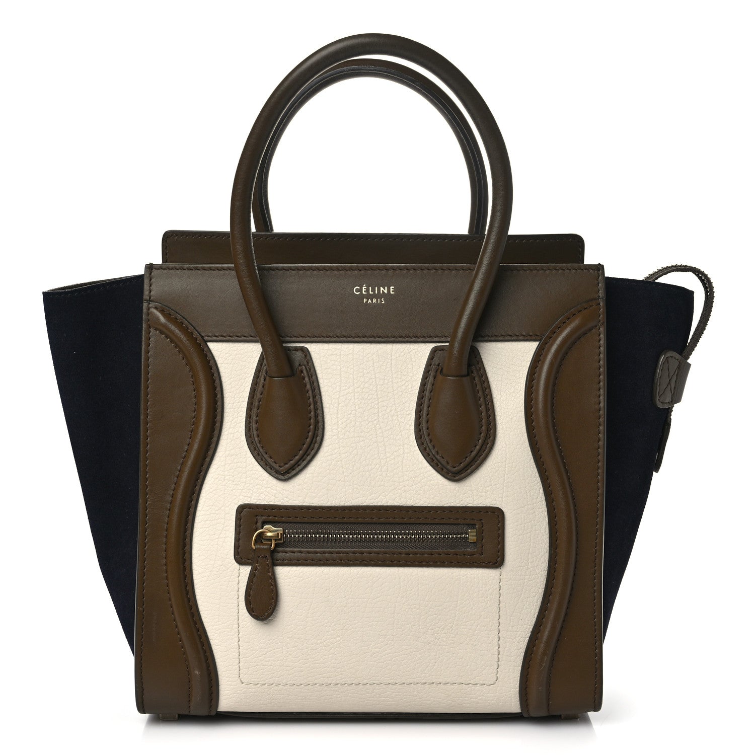 Celine Velluto Smooth Calfskin Suede Micro Tri-Color Luggage 1 of 9